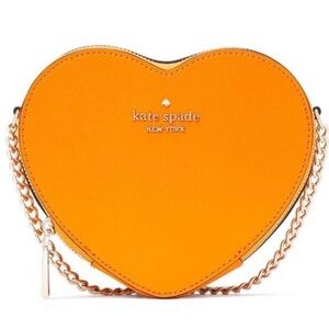 Kate Spade Vibrant Orange Heart Crossbody Bag| NWT | Authentic